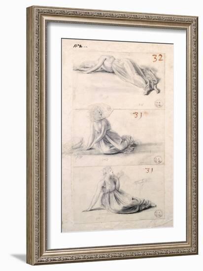 Female Figure in Three Different Positions-Antonio Canova-Framed Giclee Print