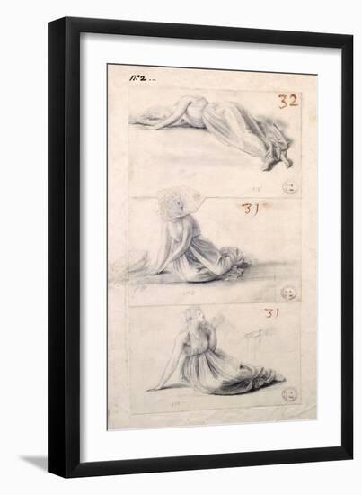 Female Figure in Three Different Positions-Antonio Canova-Framed Giclee Print