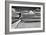 Female Figure Jumping on a Beach-Rory Garforth-Framed Photographic Print