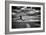 Female Figure Jumping on a Beach-Rory Garforth-Framed Photographic Print