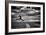 Female Figure Jumping on a Beach-Rory Garforth-Framed Photographic Print