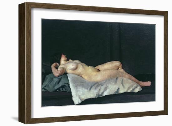 Female Figure Lying on Her Back, 1912-Dora Carrington-Framed Giclee Print