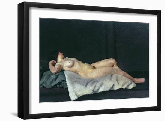 Female Figure Lying on Her Back, 1912-Dora Carrington-Framed Giclee Print