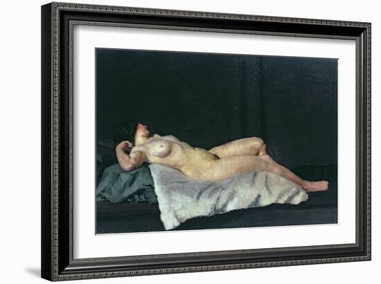 Female Figure Lying on Her Back, 1912-Dora Carrington-Framed Giclee Print