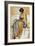 Female Figure Study (Pastel on Paper)-Albert Joseph Moore-Framed Giclee Print