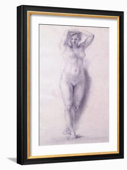 Female Figure with Arms Raised-Antonio Canova-Framed Giclee Print