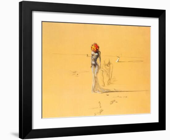 Female Figure with Head of Flowers, 1937-Salvador Dalí-Framed Giclee Print