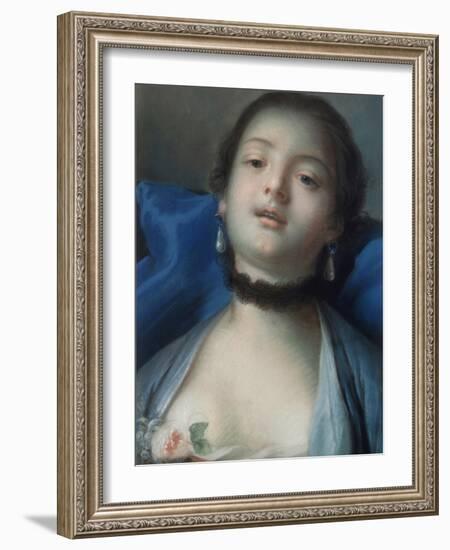 Female Head, 18th Century-François Boucher-Framed Giclee Print