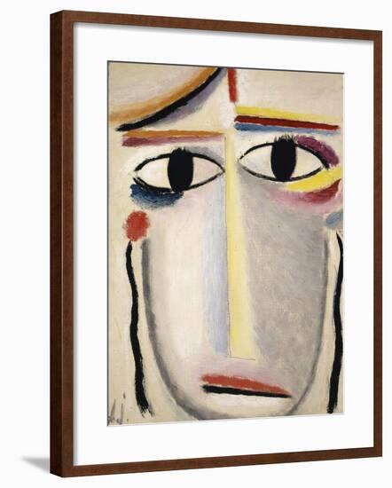 Female Head, 1919-20-Alexej Von Jawlensky-Framed Giclee Print