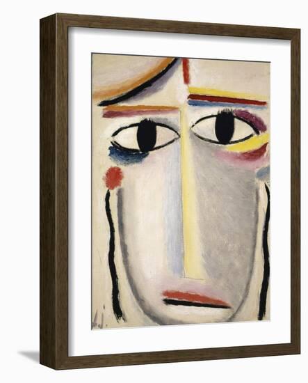 Female Head, 1919-20-Alexej Von Jawlensky-Framed Giclee Print