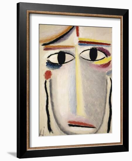 Female Head, 1919-20-Alexej Von Jawlensky-Framed Giclee Print