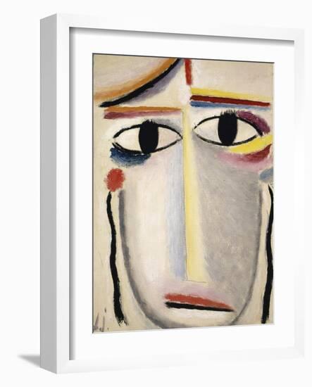 Female Head, 1919-20-Alexej Von Jawlensky-Framed Giclee Print