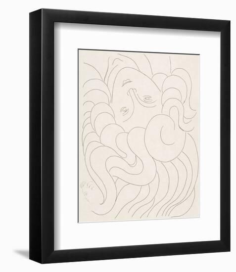 Female Head, 1930-32-Henri Matisse-Framed Art Print