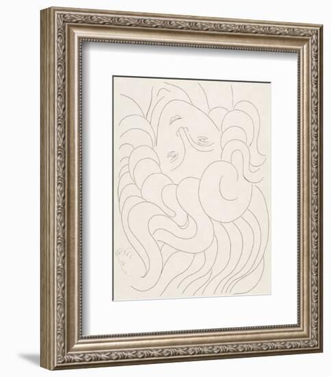 Female Head, 1930-32-Henri Matisse-Framed Art Print