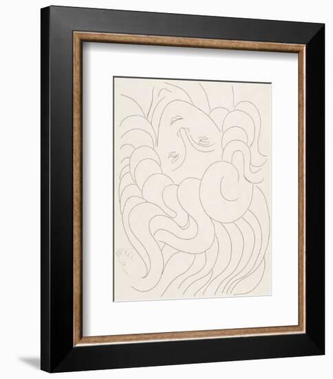 Female Head, 1930-32-Henri Matisse-Framed Art Print