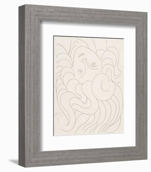 Female Head, 1930-32-Henri Matisse-Framed Art Print