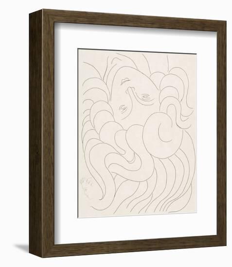 Female Head, 1930-32-Henri Matisse-Framed Art Print