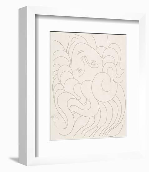 Female Head, 1930-32-Henri Matisse-Framed Art Print