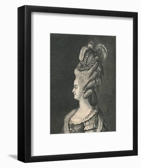 'Female Head-Gear: Marie Antoinette, 1783', (1886)-Unknown-Framed Giclee Print