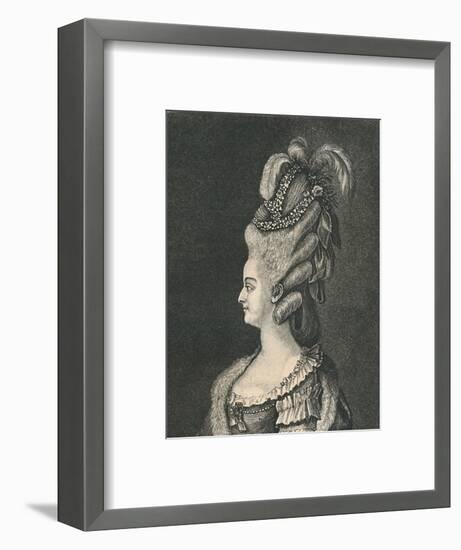 'Female Head-Gear: Marie Antoinette, 1783', (1886)-Unknown-Framed Giclee Print