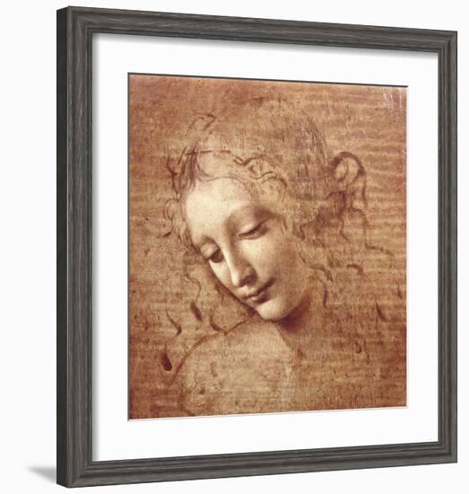 Female Head (La Scapigliata), c.1508-Leonardo da Vinci-Framed Art Print