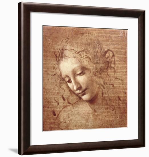 Female Head (La Scapigliata), c.1508-Leonardo da Vinci-Framed Art Print