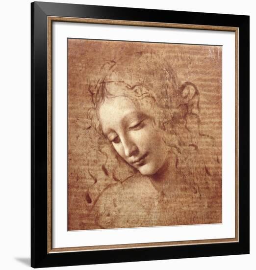 Female Head (La Scapigliata), c.1508-Leonardo da Vinci-Framed Art Print