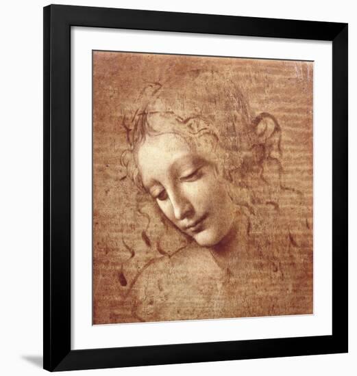 Female Head (La Scapigliata), c.1508-Leonardo da Vinci-Framed Art Print