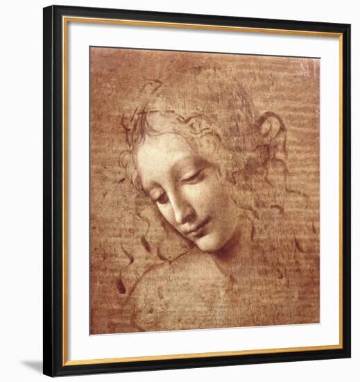 Female Head (La Scapigliata), c.1508-Leonardo da Vinci-Framed Art Print