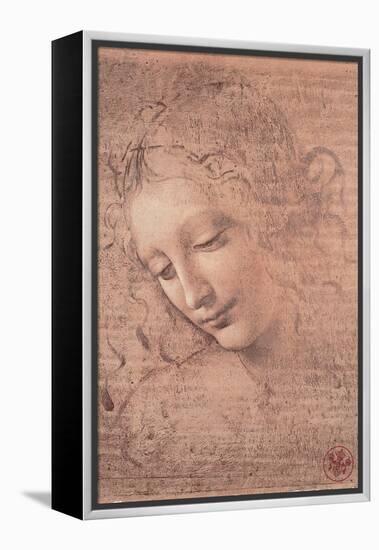 Female Head (La Scapigliata), c.1508-Leonardo da Vinci-Framed Stretched Canvas