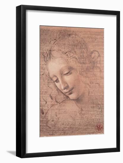 Female Head (La Scapigliata), c.1508-Leonardo da Vinci-Framed Art Print