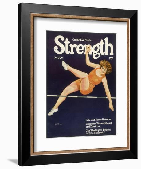 Female High Jumper-W.n. Clement-Framed Art Print