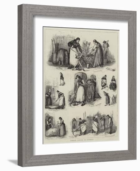 Female Labour in Germany-null-Framed Giclee Print