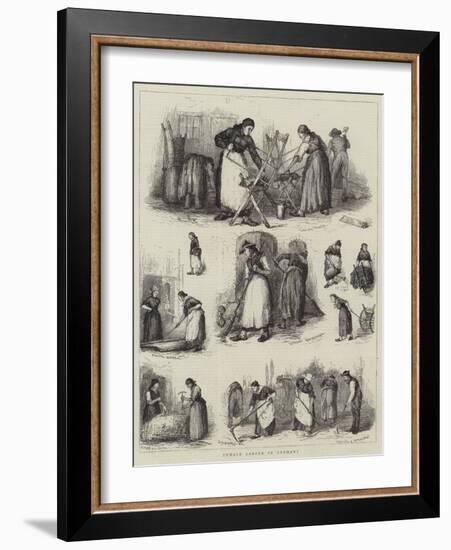 Female Labour in Germany-null-Framed Giclee Print