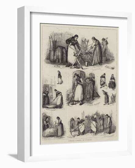 Female Labour in Germany-null-Framed Giclee Print