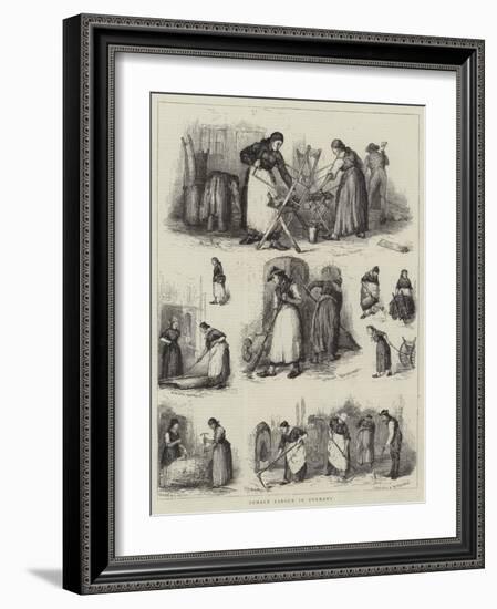 Female Labour in Germany-null-Framed Giclee Print