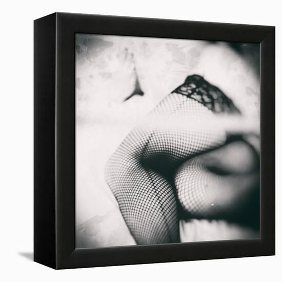 Female Legs in Stockings-Rory Garforth-Framed Premier Image Canvas