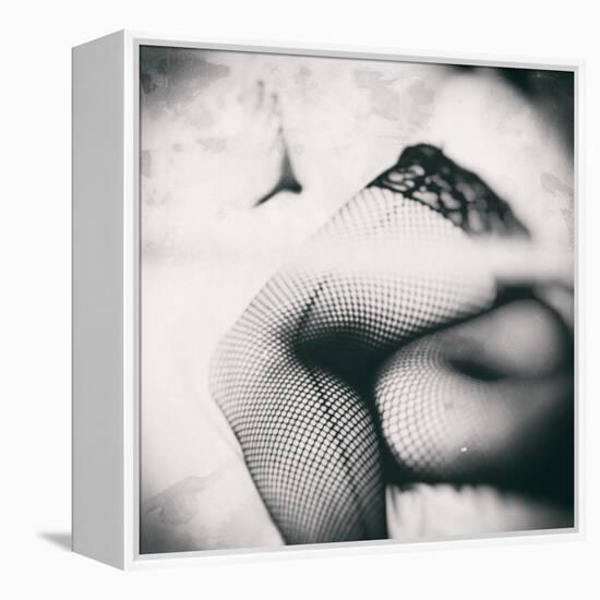 Female Legs in Stockings-Rory Garforth-Framed Premier Image Canvas