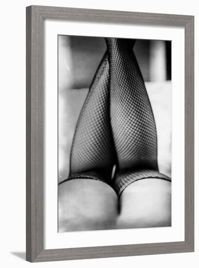 Female Legs in Tights-Rory Garforth-Framed Photographic Print