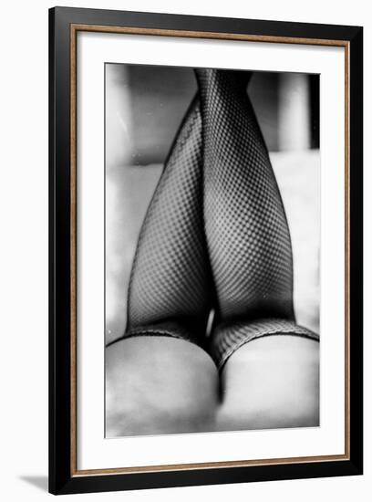 Female Legs in Tights-Rory Garforth-Framed Photographic Print