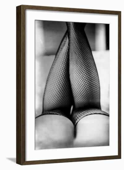 Female Legs in Tights-Rory Garforth-Framed Photographic Print