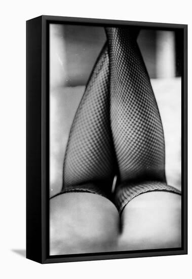 Female Legs in Tights-Rory Garforth-Framed Premier Image Canvas