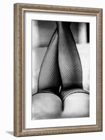 Female Legs in Tights-Rory Garforth-Framed Photographic Print