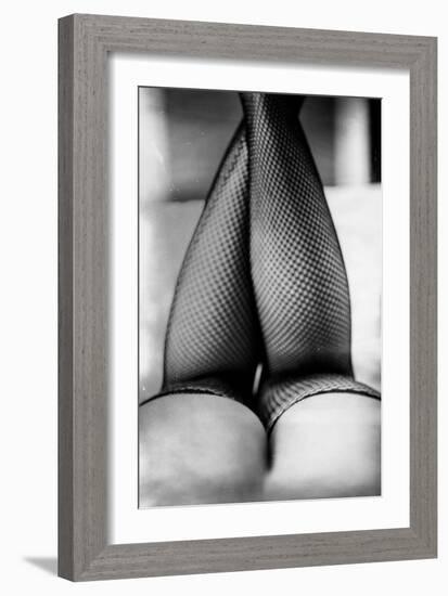 Female Legs in Tights-Rory Garforth-Framed Photographic Print