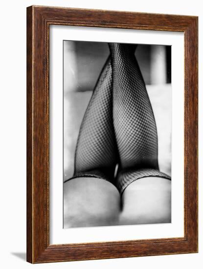 Female Legs in Tights-Rory Garforth-Framed Photographic Print