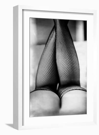 Female Legs in Tights-Rory Garforth-Framed Photographic Print