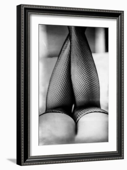 Female Legs in Tights-Rory Garforth-Framed Photographic Print