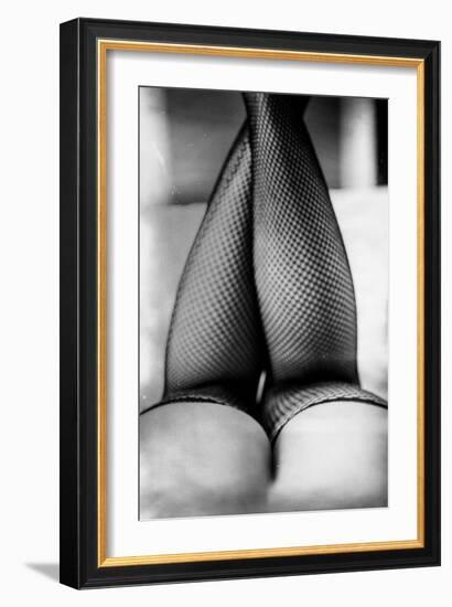 Female Legs in Tights-Rory Garforth-Framed Photographic Print