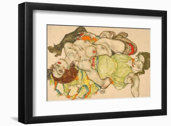 Female Lovers, 1915-Egon Schiele-Framed Art Print