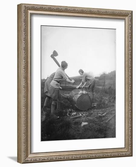 Female Lumberjacks!-null-Framed Photographic Print